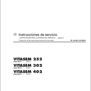 Pottinger Vitasem 252 302 402 Service Manual