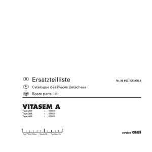 Pottinger Vitasem A Parts Manual
