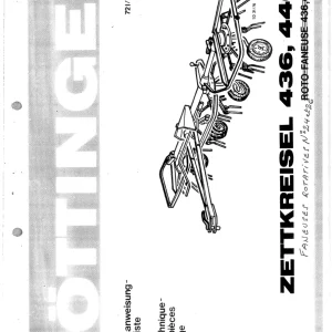 Pottinger Zettkreisel 436 446 Parts Manual