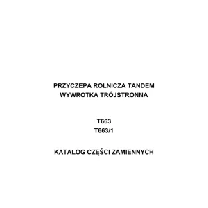 Pronar T663 1 Parts Manual