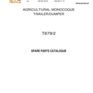 Pronar T679 2 Parts Manual