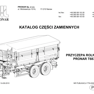 Pronar T683 Parts Manual
