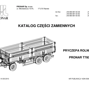 Pronar T780 Parts Manual