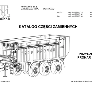 Pronar T900 Parts Manual