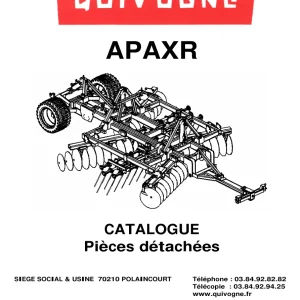 Quivogne Apaxr 2006 Parts Manual