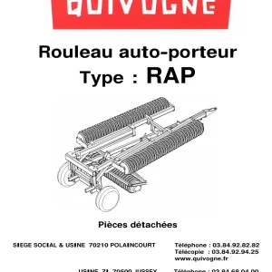 Quivogne Rap 2007 Parts Manual