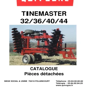 Quivogne Tinemaster 32 36 40 44 2007 Parts Manual