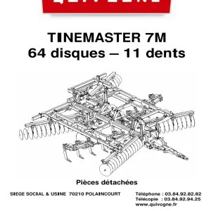 Quivogne Tinemaster 7M 64 11 2008 Parts Manual