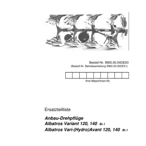 Rabewerk Albatros 120 140 Parts Manual