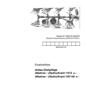 Rabewerk Avant 110 120 140 Parts Manual