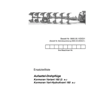 Rabewerk Kormoran 160 Parts Manual
