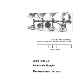 Rabewerk Raven 1500 Parts Manual