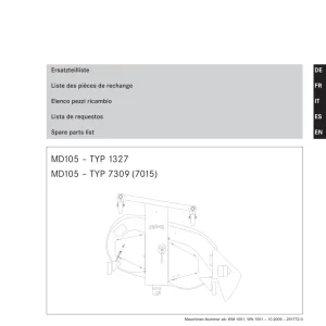 Rapid Technic Md105 1327 7309 7015 Parts Manual