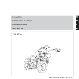 Rapid Technic Orbiuto 1700 Parts Manual