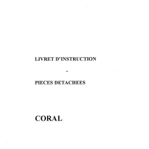 Rau Coral Parts Manual