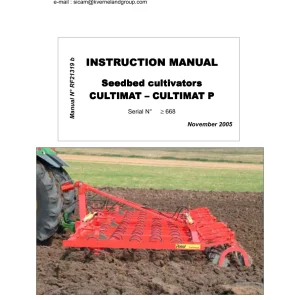 Rau Cultimat 2005 Parts Manual