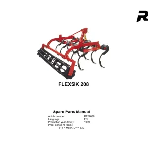 Rau Flexsik 208 1999 Parts Manual