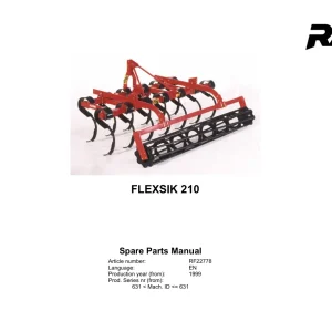 Rau Flexsik 210 1999 Parts Manual