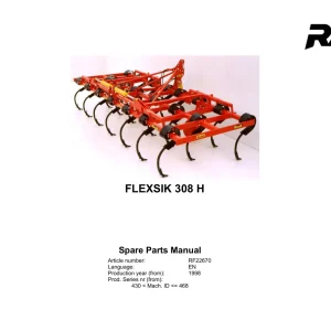 Rau Flexsik 308H 1998 Parts Manual