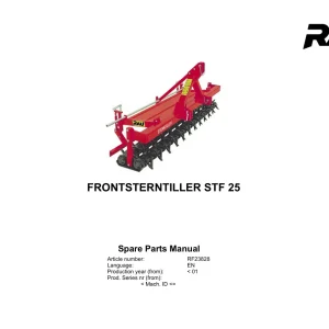 Rau Frontsterntiller Stf25 Parts Manual