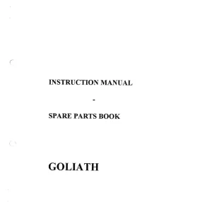 Rau Goliath Parts Manual