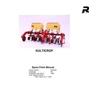 Rau Kulticrop 1998 Parts Manual