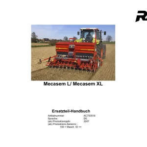 Rau Mecasem L Mecasem Xl 2007 Parts Manual