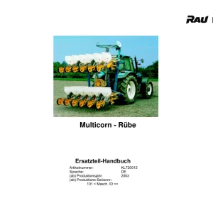 Rau Multicorn Rube 2003 Parts Manual