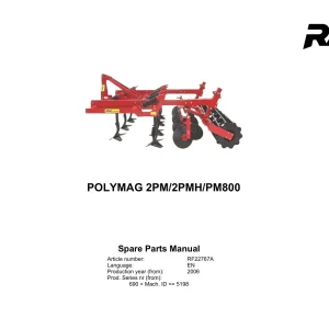 Rau Polymag 2Pm 2Pmh Pm800 2006 Parts Manual
