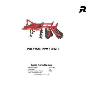 Rau Polymag 2Pm 2Pmh 2000 Parts Manual