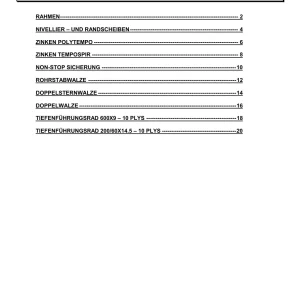Rau Polytempo Parts Manual