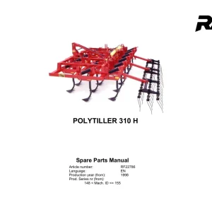 Rau Polytiller 310H 1998 Parts Manual