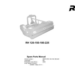 Rau Rh 120 150 180 225 2004 Parts Manual