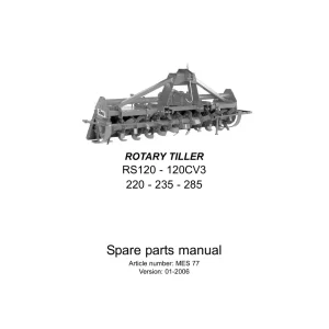 Rau Rs120 Rs220 Rs235 Rs285 2006 Parts Manual