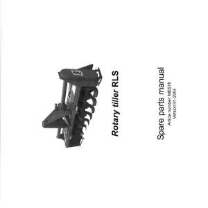 Rau Rls 2004 Parts Manual