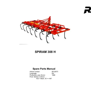 Rau Spiram 308H 1998 Parts Manual