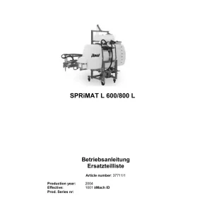 Rau Sprimat L 2004 Parts Manual
