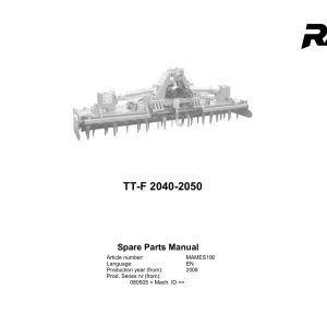 Rau Tt F2040 F2050 2008 Parts Manual