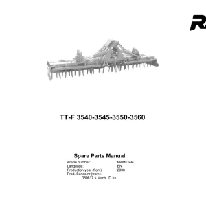 Rau Tt F3540 F3545 F3550 F3560 2008 Parts Manual