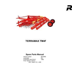Rau Terramax Tm4F 1998 Parts Manual