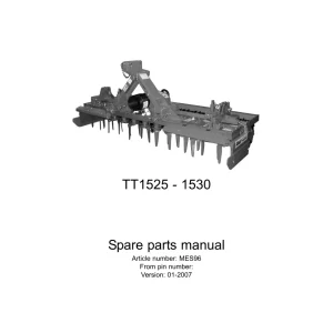 Rau Toptiller Tt1525 Tt1530 2007 Parts Manual