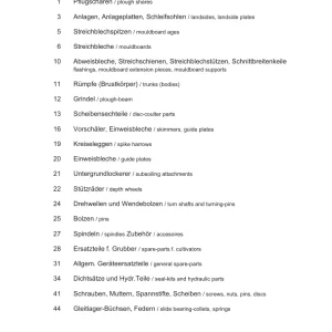 Agri Regent Parts Manual