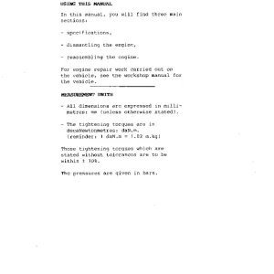 Renault F1N F2N F2R F3N F7P Service Manual
