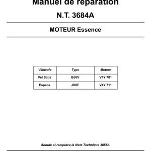 Renault V4Y 2002 Service Manual