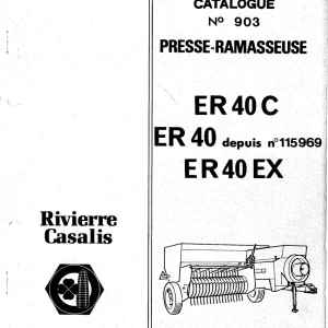 Rivierre Casalis Er40 Er40C Er40Ex Parts Manual