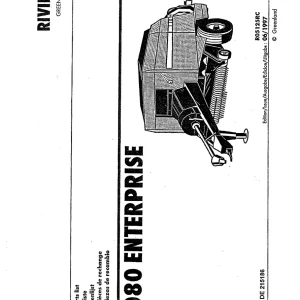Rivierre Casalis Rivierre Greenland 8080 Enterprise 1997 Parts Manual