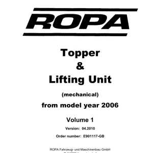 Ropa Beet Ropa 2006 Parts Manual
