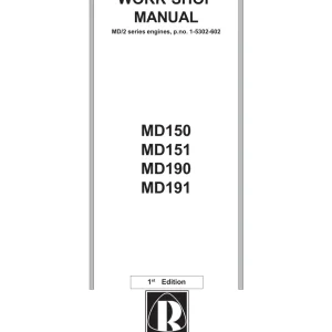 Ruggerini Md150 Md151 Md190 Md191 2003 Service Manual