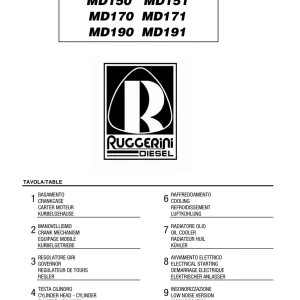 Ruggerini Md170 Md171 Parts Manual