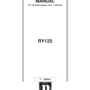 Ruggerini Ry 125 2004 Service Manual